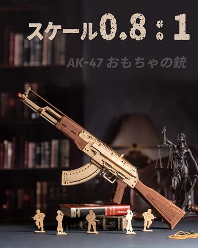 【新品】DIY 木製 3Dパズル 立体パズル パズル手作り 木製 クラフト キット おもちゃ人気 組み立て簡単 初心者に向け プレゼント 新年プレゼント 子供 プレゼント 玩具 (サブマシンガン) 2e5777a5