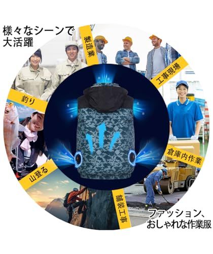 【新品】ファンバッテリー セット XLサイズ 超高出力48V 空調作業服 20V~48V 大風量 調節可能 ファン付きベスト遮熱-18℃ 大容量 急速充電器付き 暑さ対策 2a4c3db5 【新品】ファンバッテリー セット XLサイズ 超高出力48V 空調作業服 20V~48V 大風量 調節可能 ファン付きベスト遮熱-18℃ 大容量 急速充電器付き 暑さ対策 2a4c3db5