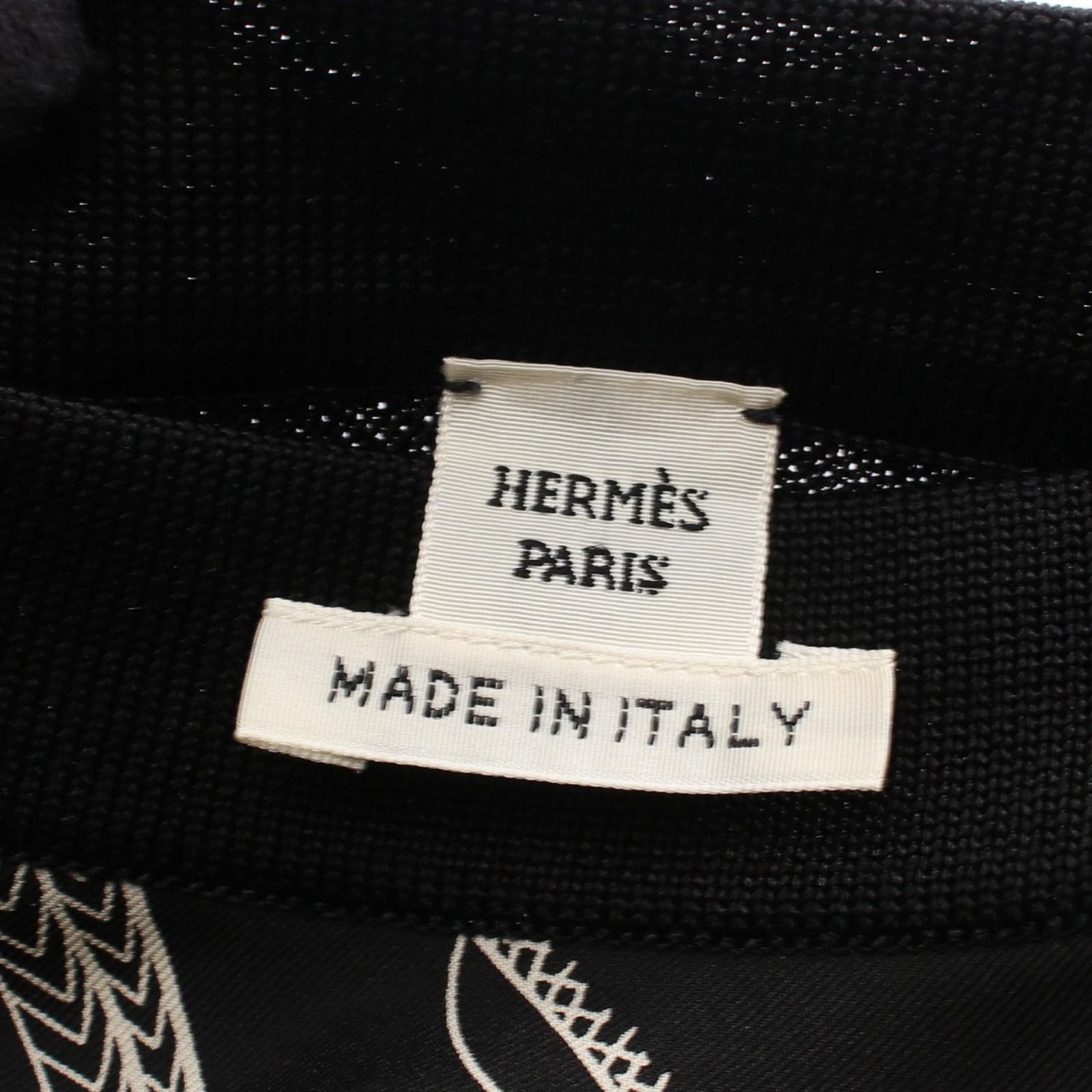 エルメス HERMES ニット ツイルレーヌ 切替 シルク ニット レディース 