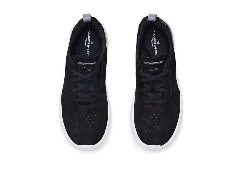 クラークス メンズ シューズ スニーカー Clarksolevana Style Black Nubuck ブラック