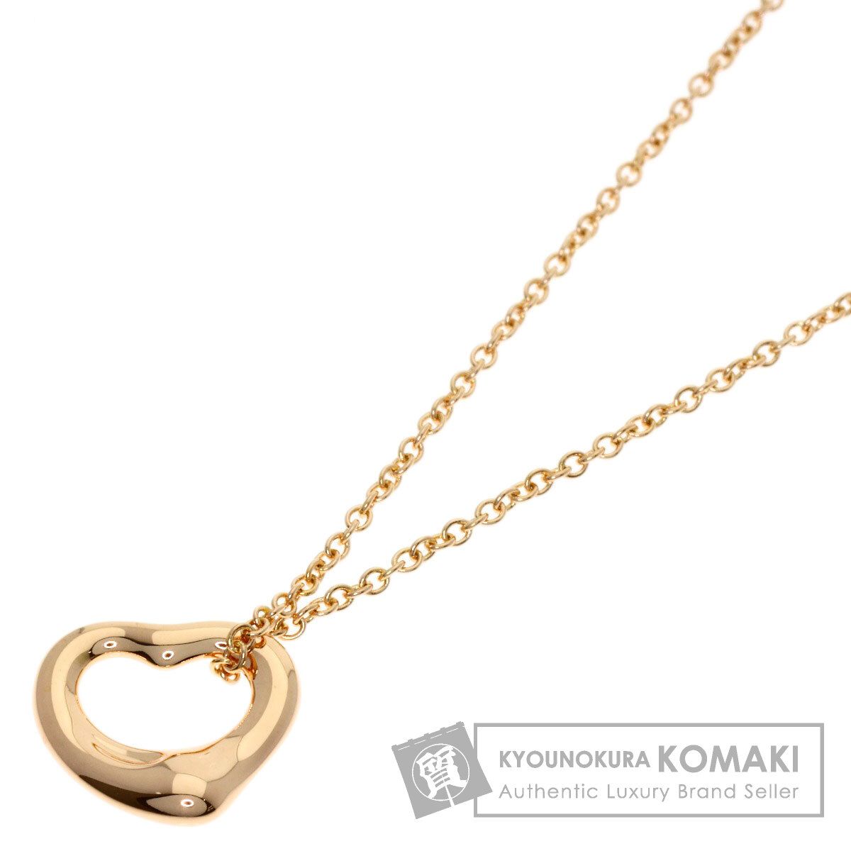 TIFFANY&Co. ティファニー オープンハート ミニ ネックレス K18PG レディース [中古]