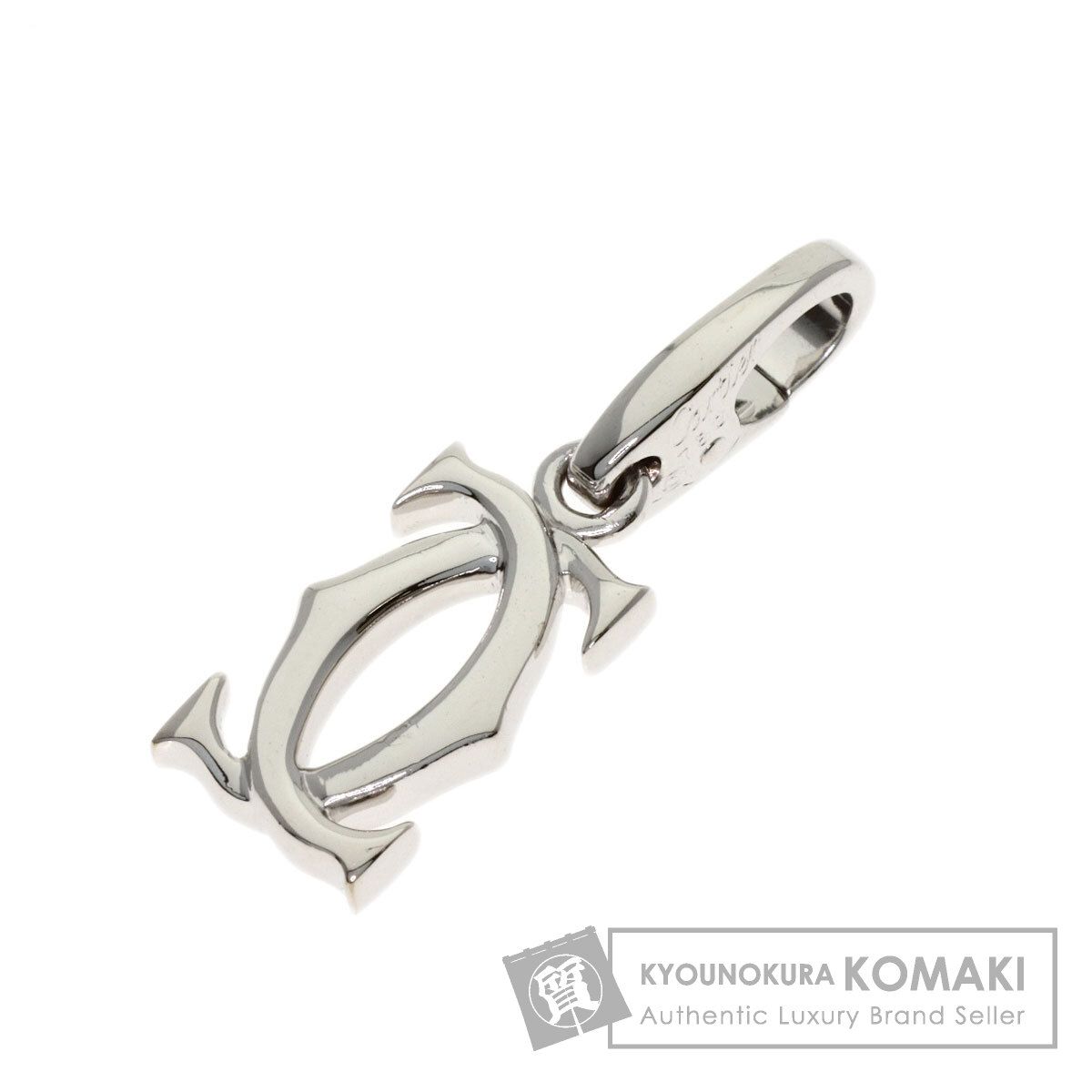 CARTIER カルティエ 2C チャーム ペンダントトップ K18WG レディース [中古]