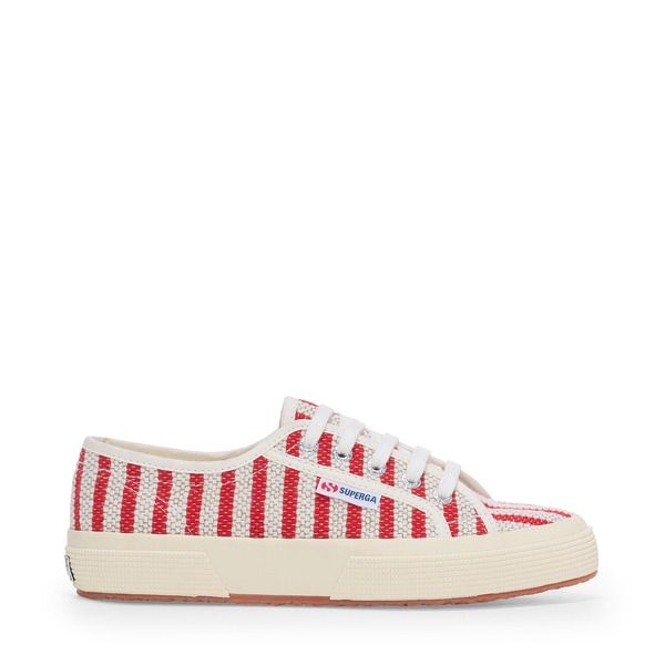 スペルガ レディース シューズ スニーカー コットン Superga 2750 Cotton Stripesneakers RedOff White オフホワイト