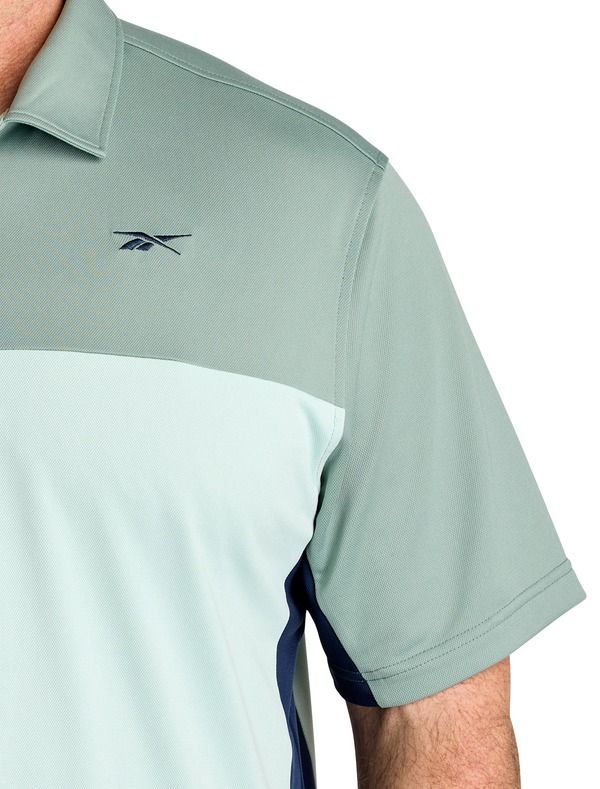 リーボック メンズ トップス ポロシャツ トール カラーブロック Reebok Big Tall Colorblocked Polo Shirt V2 Tranquil Teal ティール