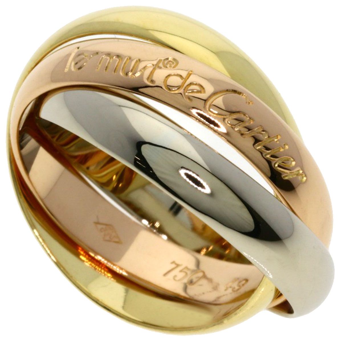 CARTIER カルティエ トリニティ #49 リング・指輪 K18YG K18PG K18WG 