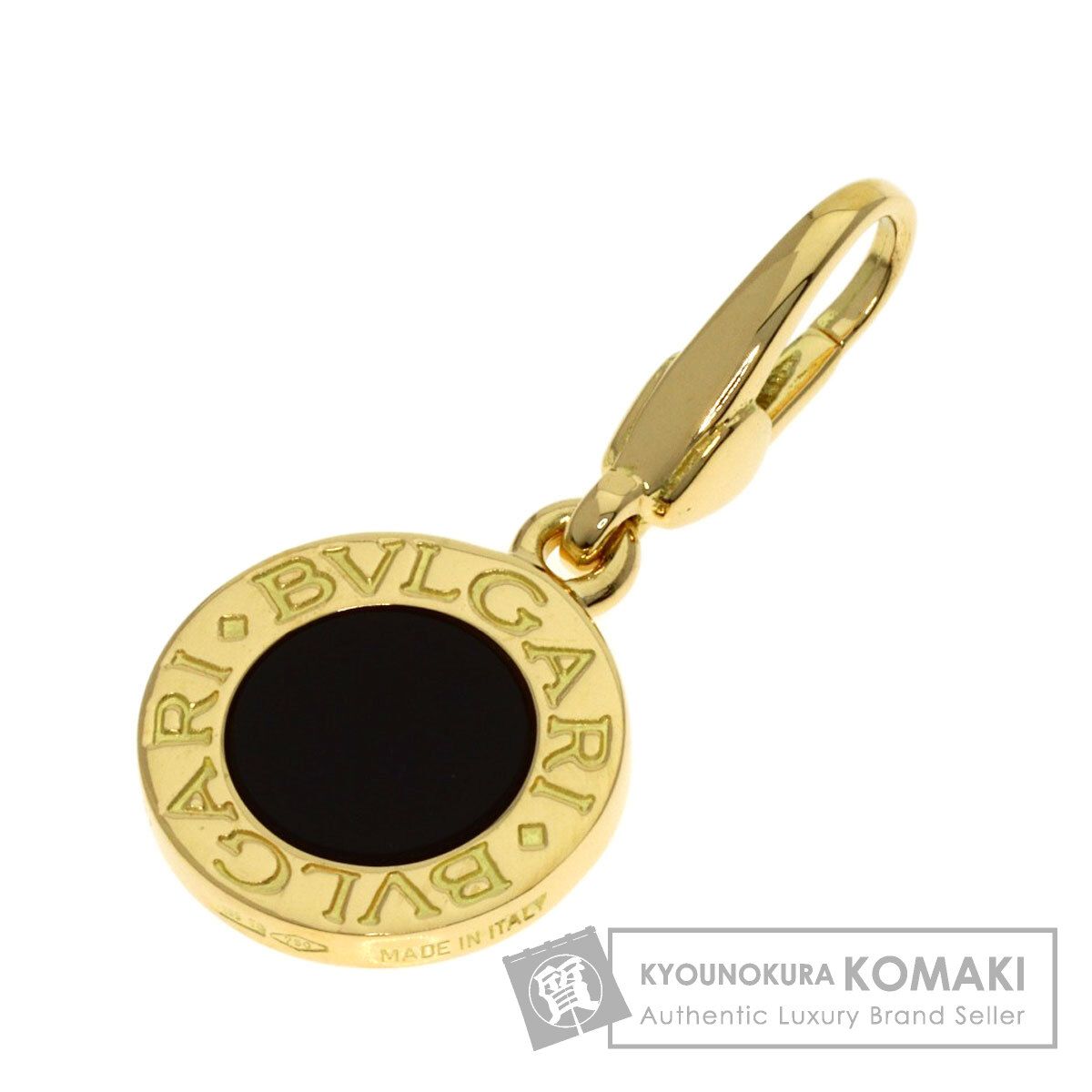BVLGARI ブルガリ ブルガリブルガリ オニキス ペンダントトップ K18YG レディース [中古]