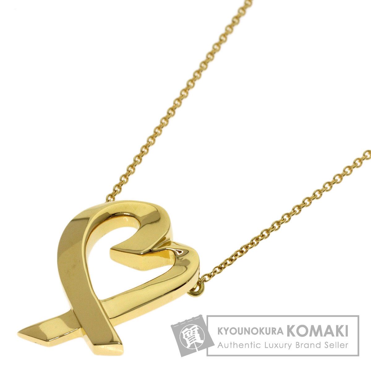 TIFFANY&Co. ティファニー ラビングハート ネックレス K18YG レディース [中古]