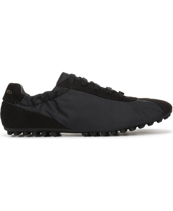 フランコサルト レディース シューズ スニーカー レース Franco Sarto Womens Felina Round Toe LaceUp Shoes Black Nylon Fabric ブラ
