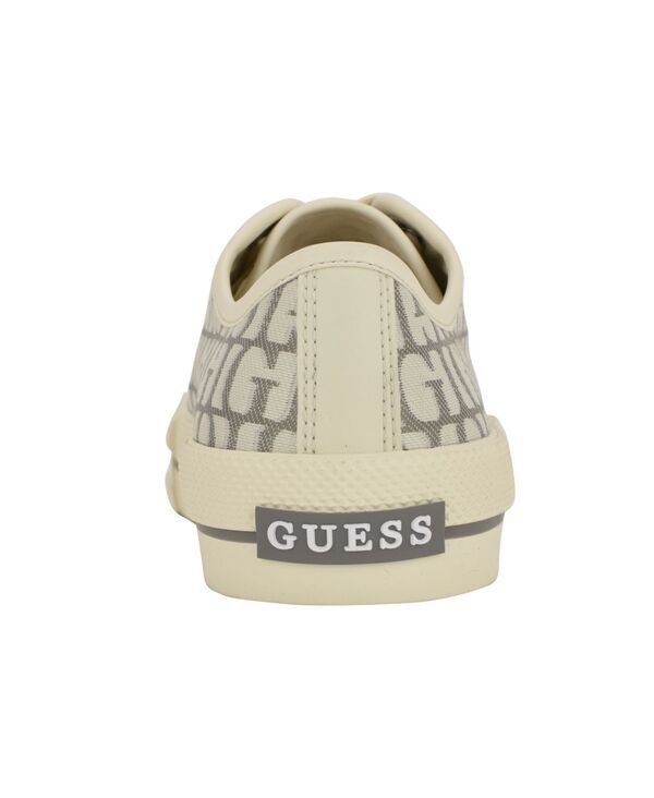 ゲス レディース シューズ スニーカー レース ロゴ GUESS Womens Carey Jacquard Logo LaceUp Sneakers Gray Logo グレー