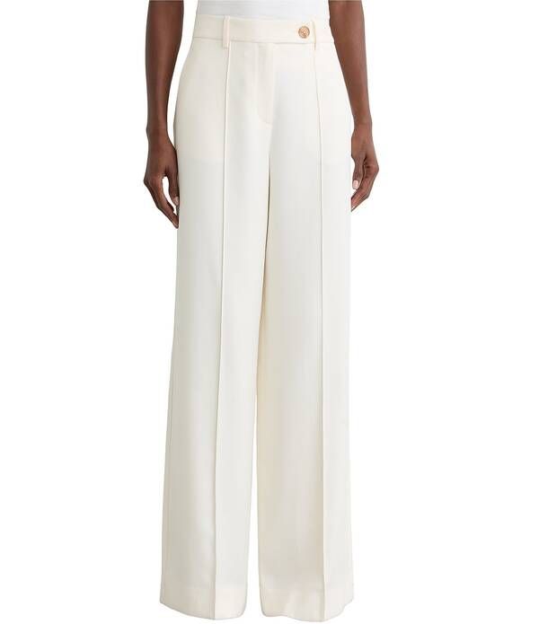レイス レディース ボトムス カジュアルパンツ ワイドレッグ Reiss Malin Wide Leg Trousers Cream クリーム