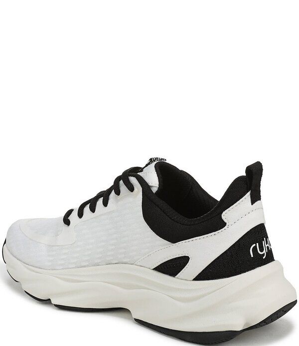 ライカ レディース シューズ スニーカー メッシュ Ryka Womens Rezorb Max Mesh Walking Sneakers WhiteBlack ホワイト