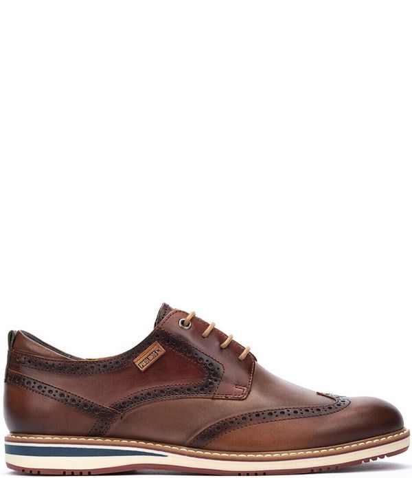 ピコリーノス メンズ シューズ ウィングチップ オックスフォード ブローグ レース レザー Pikolinos Avila Tri Color Leather Wingtip Brogue Lace