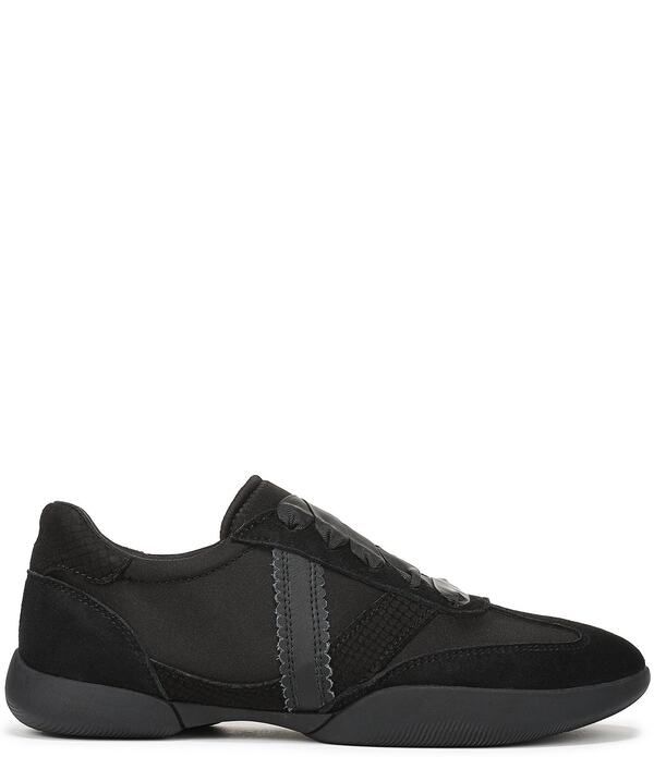 バイオニック レディース シューズ スニーカー ナイロン レース レザー Vionic Arabelle Nylon And Leather Lace Up Sneakers Black ブラック