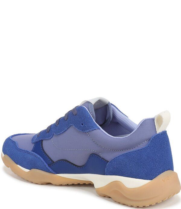 バイオニック レディース シューズ スニーカー レース レザー Vionic Walk Slim Glide Sleek Leather Lace Up Sneakers Mazarine Blue