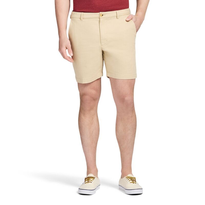 アイゾッド レディース ボトムス ハーフパンツ・ショーツ ショートパンツ Mens IZOD 7inch Saltwater Flat Frontwill Shorts Pale Khaki カーキ