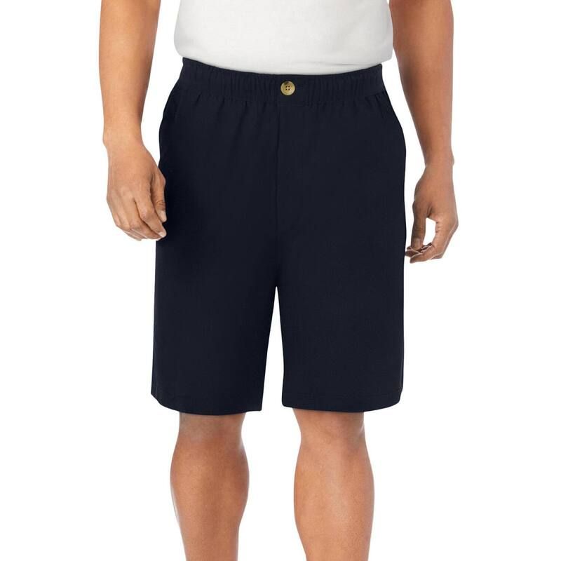 キングサイズ レディース ボトムス ハーフパンツ・ショーツ トール ショートパンツ リネン KingSize Mens Big Tall Classic Linen Shorts Black ブラック