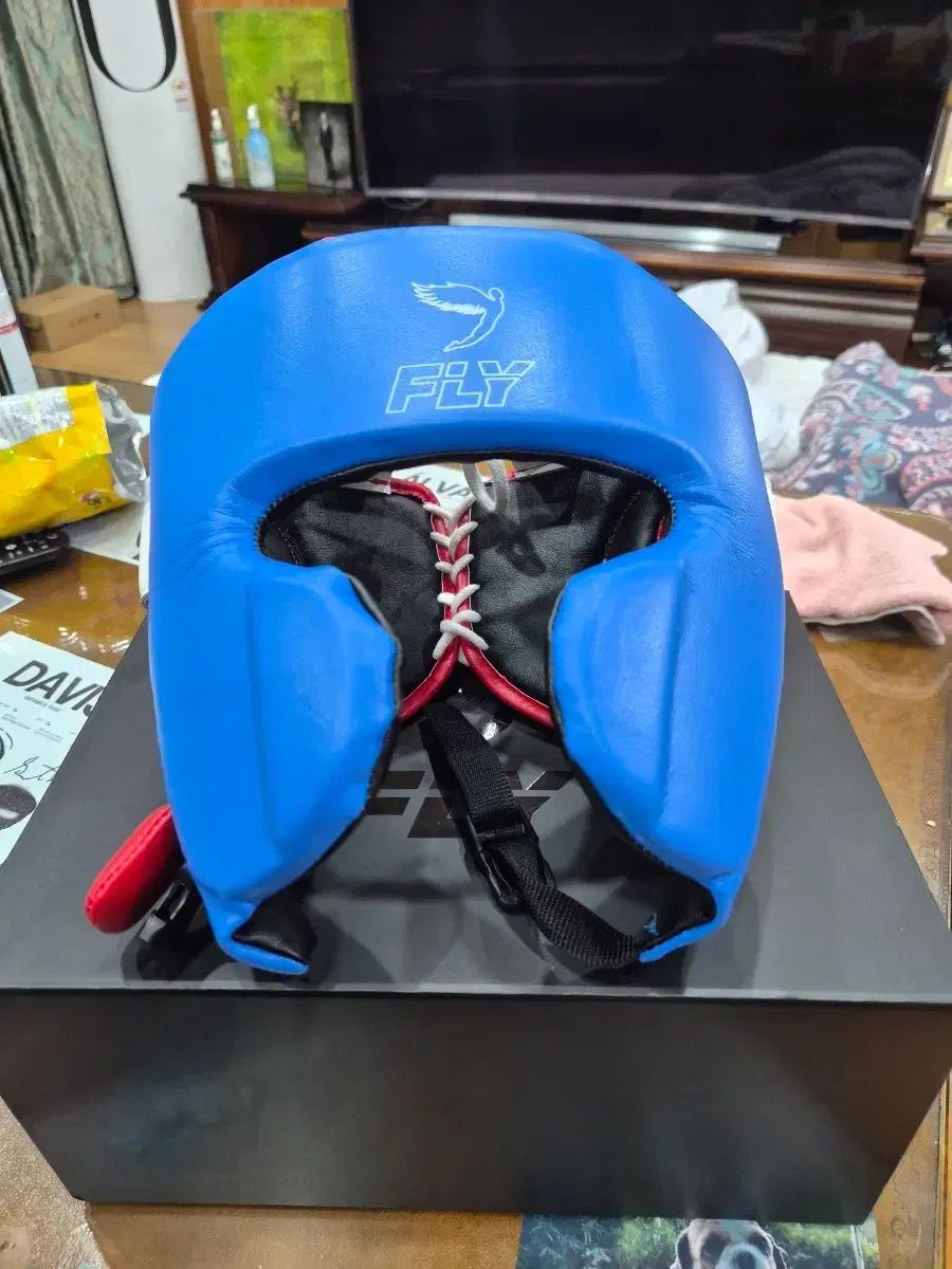 フライ ボクシング ヘッドギア ブルー