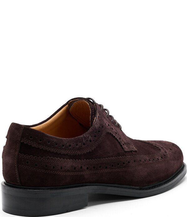 マークノーラン メンズ シューズ オックスフォード スエード Marc Nolan Mens Alistair Suede Longwing Oxfords Chocolate チョコレート