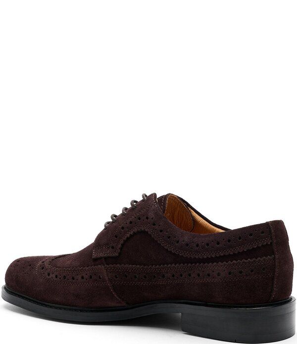 マークノーラン メンズ シューズ オックスフォード スエード Marc Nolan Mens Alistair Suede Longwing Oxfords Chocolate チョコレート