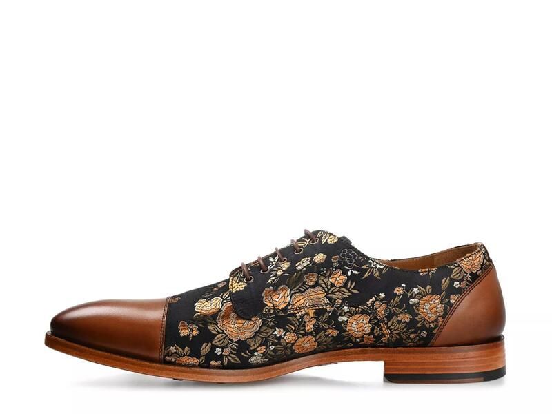 タフト メンズ シューズ オックスフォード TAFTJack Oxford Eden BrownBlack Floral Print ブラック