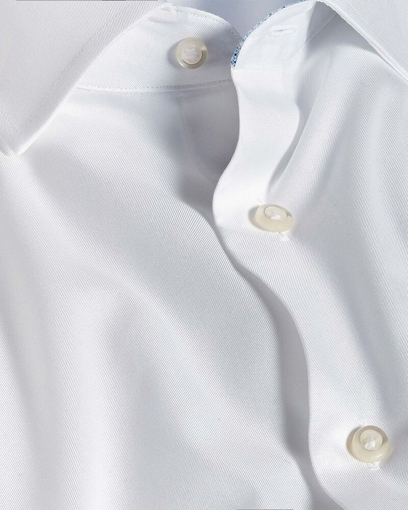 デイビッドドナヒュー メンズ トップス シャツ Davidonahue Trim Fitwill Solidresshirt White ホワイト