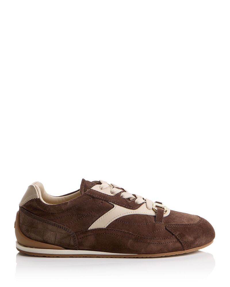 フェラガモ レディース シューズ スニーカー スエード FERRAGAMO Womensophie Gancini Suede Sneakers Ebano