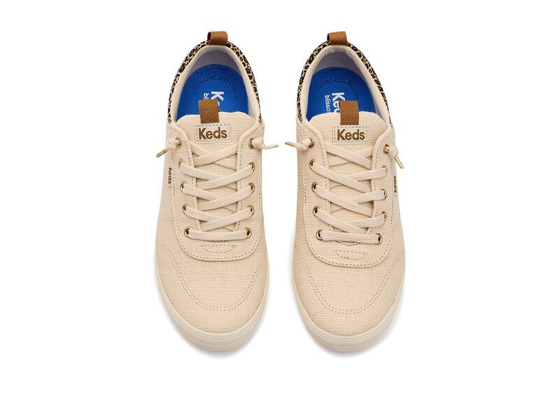 ケッズ レディース シューズ スニーカー Keds Center III SlipOn ParchmentLeopard Canvas アニマル
