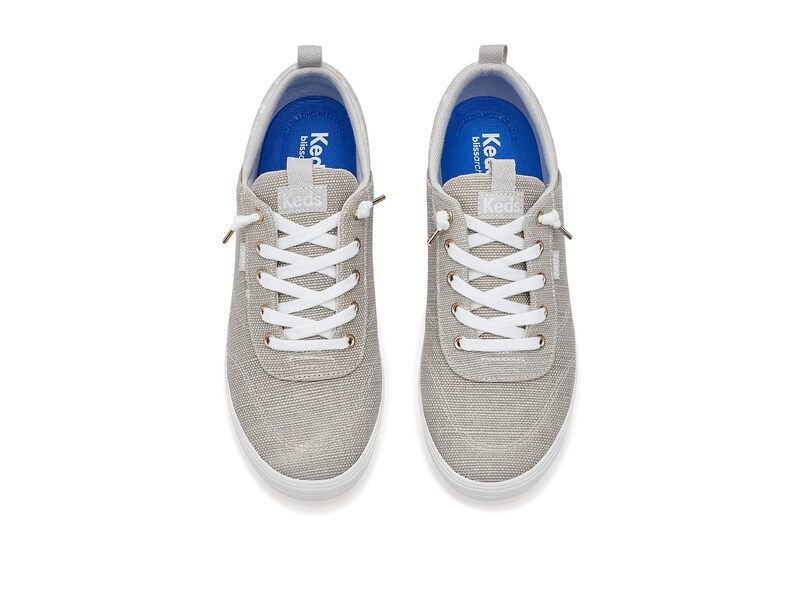 ケッズ レディース シューズ スニーカー Keds Center III SlipOn GreyDaisy Canvas グレー