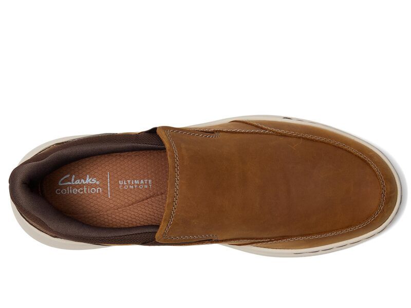 クラークス メンズ シューズ オックスフォード Clarks Craftwell Step Light Brown Leather ブラウン