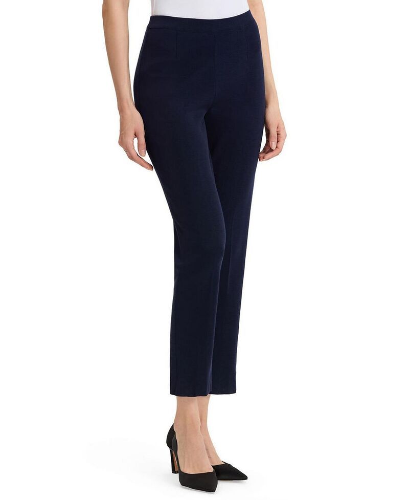 ミンウォン レディース ボトムス カジュアルパンツ ストレート プラスサイズ アンクル ニット Ming Wang Plus Knit Straight Leg Ankle Pants Indigo ミンウォン レディース ボトムス カジュアルパンツ ストレート プラスサイズ アンクル ニット Ming Wang Plus Knit Straight Leg Ankle Pants Indigo