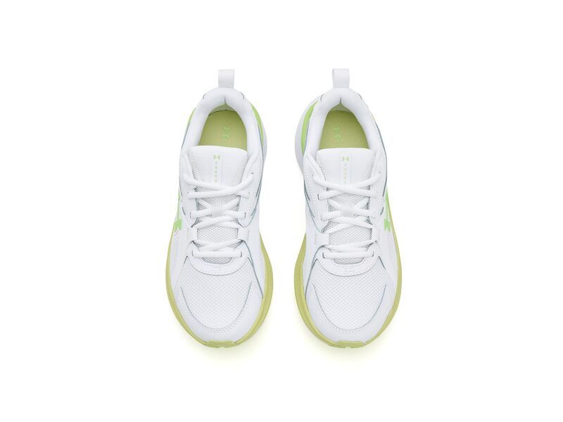 アンダーアーマー レディース シューズ スニーカー Under Armour Charged Assert 11 WhiteFade GreenLumos Lime ホワイト