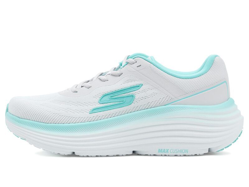 スケッチャーズ レディース シューズ スニーカー SKECHERS Max Cushioning Endeavour Ardena WhiteAqua ホワイト