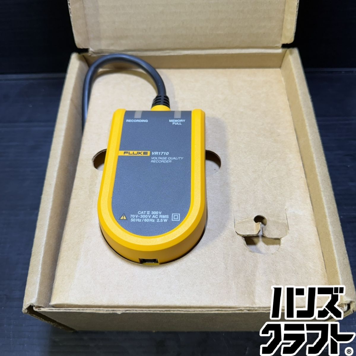 ▼【中古現状品】FLUKE VR1710 単層電圧品質レコーダー