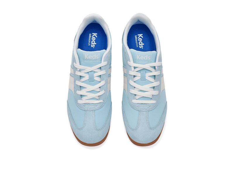 ケッズ レディース シューズ スニーカー レース Keds RevivalaceUp Light Blue NylonSuedeLeather ブルー