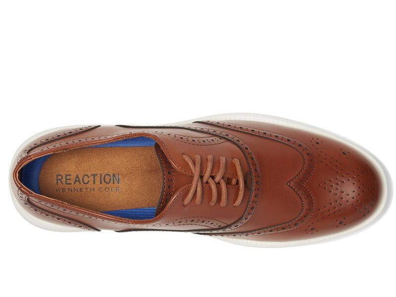 ケネスコール メンズ シューズ オックスフォード レース Kenneth Cole Nio Wing Lace Up Oxford Medium Brown Leather ブラウン