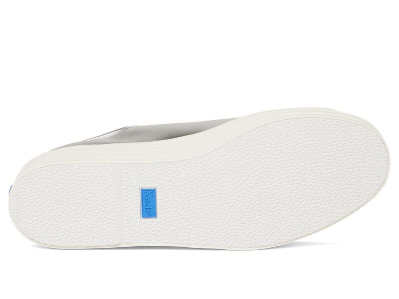 ケッズ レディース シューズ スニーカー レザー Keds Triple Up Leather Silver Light Up シルバー｜詳細画像