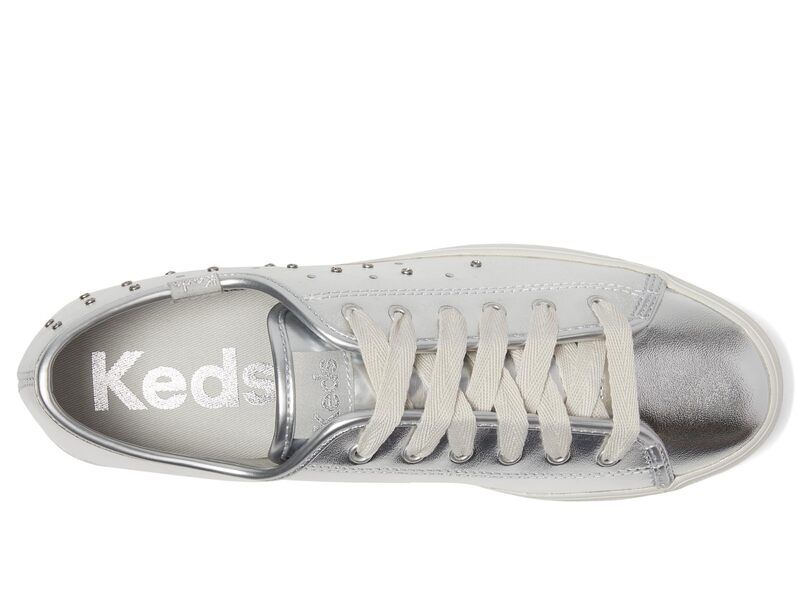 ケッズ レディース シューズ スニーカー レザー Keds Triple Up Leather Silver Light Up シルバー｜詳細画像