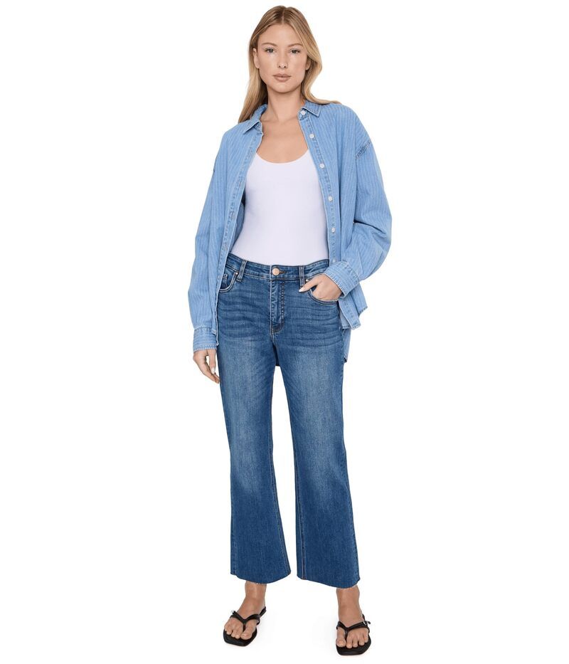 カットフロムザクロス レディース ボトムス デニムパンツ アンクル Kut From The Kloth Kelsey HighRise Fab Ankle Flare Wonderful