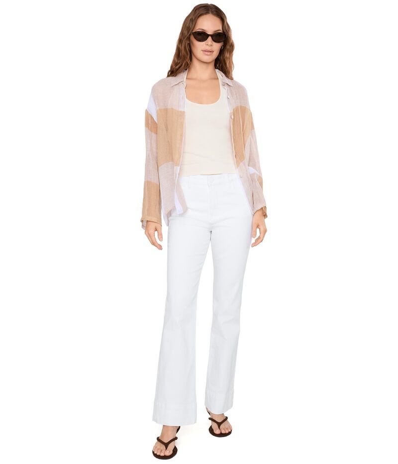 カットフロムザクロス レディース ボトムス デニムパンツ Kut From The Kloth Stella HighRise Fab Flare Optic White ホワイト カットフロムザクロス レディース ボトムス デニムパンツ Kut From The Kloth Stella HighRise Fab Flare Optic White ホワイト