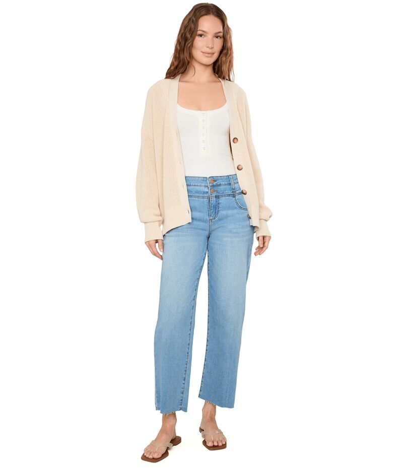 カットフロムザクロス レディース ボトムス デニムパンツ ワイドレッグ Kut From The Kloth Charlotte HighRise Wide Leg Unfazed