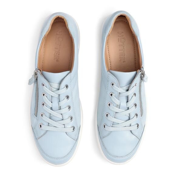 フーター レディース シューズ スニーカー Hotter Chase II Trainers Wide Fit Sky Blue ブルー