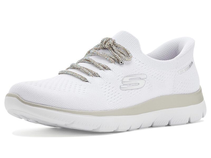 スケッチャーズ レディース シューズ スニーカー Skechersummits Crystal Dream Hands Free SlipIns White ホワイト