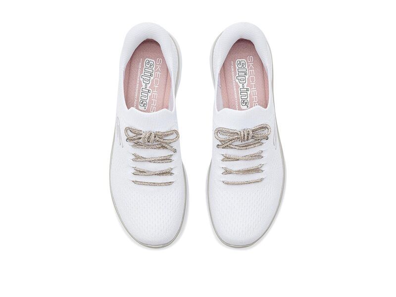 スケッチャーズ レディース シューズ スニーカー Skechersummits Crystal Dream Hands Free SlipIns White ホワイト