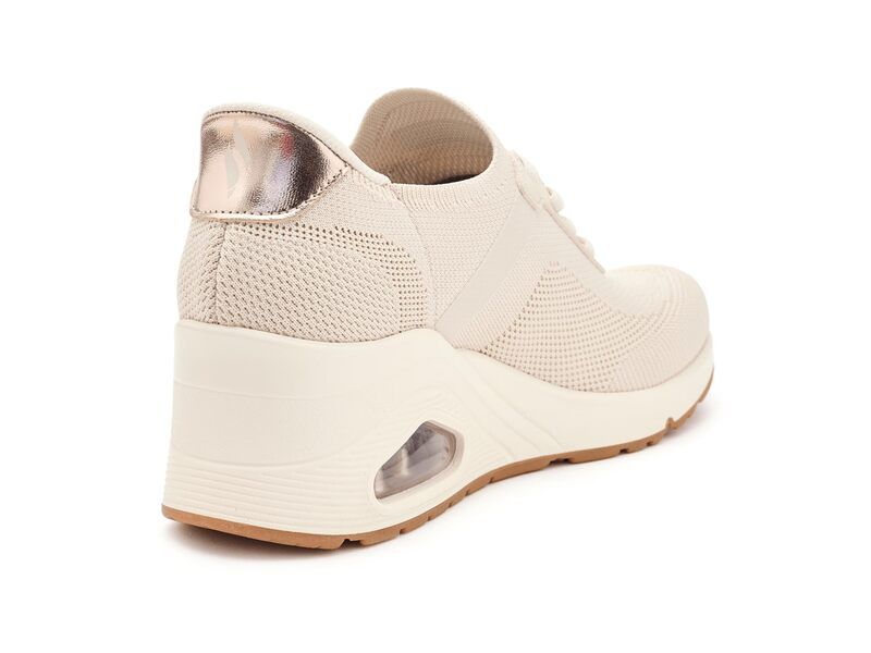 スケッチャーズ レディース シューズ スニーカー ニット Skechers Uno Wedge Slip N Knit Hands Free SlipIns OffWhite オフホワイト