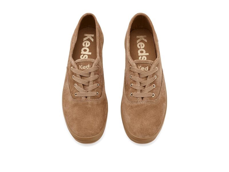 ケッズ レディース シューズ スニーカー レース Keds Champion Luxe LaceUp Tan Luxe Suede タン
