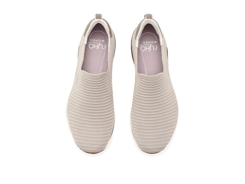 ライカ レディース シューズ スニーカー ニット Ryka Era Knit SlipOn Sneakers Chateau Taupe トープ ライカ レディース シューズ スニーカー ニット Ryka Era Knit SlipOn Sneakers Chateau Taupe トープ