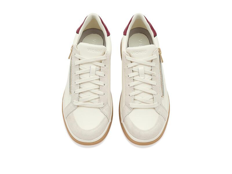 バイオニック レディース シューズ スニーカー Vionicity Walk Axs Walking Shoes Ivory LeatherS アイボリー