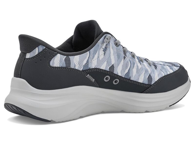 スケッチャーズ メンズ シューズ スニーカー Skechers Contour Foam Cozy Fit Compost HandsFree SlipIns GrayWhite ホワイト スケッチャーズ メンズ シューズ スニーカー Skechers Contour Foam Cozy Fit Compost HandsFree SlipIns GrayWhite ホワイト