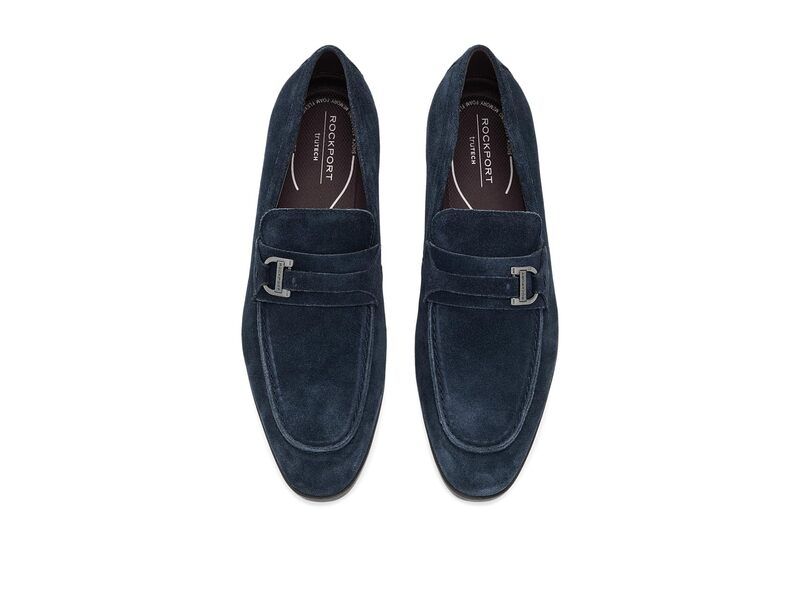 ロックポート メンズ シューズ スニーカー Rockport Carlo Dark Blue Suede ブルー