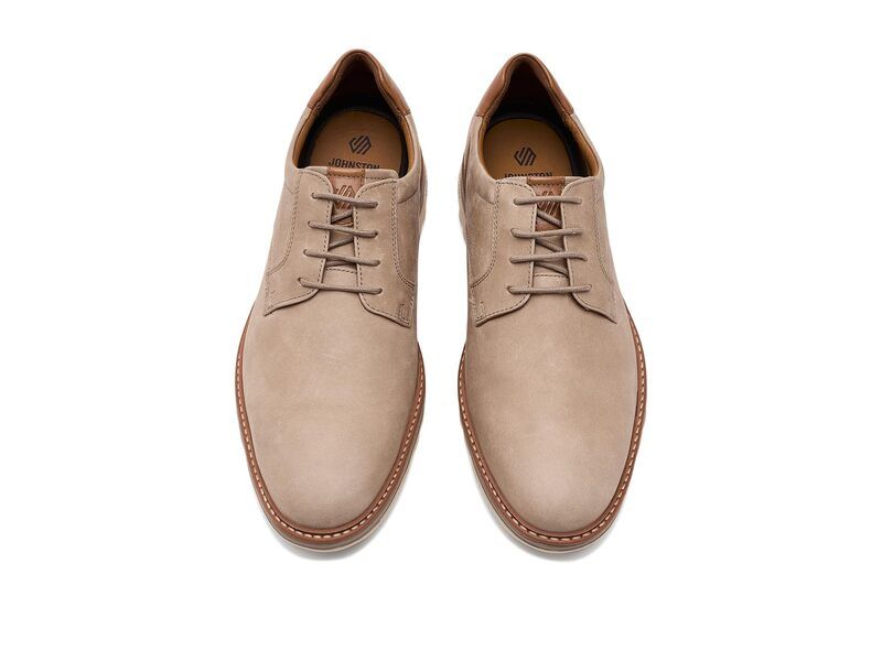 ジョンストンアンドマーフィー メンズ シューズ オックスフォード Johnston Murphy Braxton Plain Toe Taupe Nubuck トープ